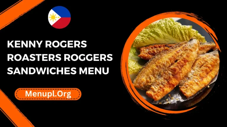 kenny rogers roasters Roggers Sandwiches Menu Philippines Prices 2024