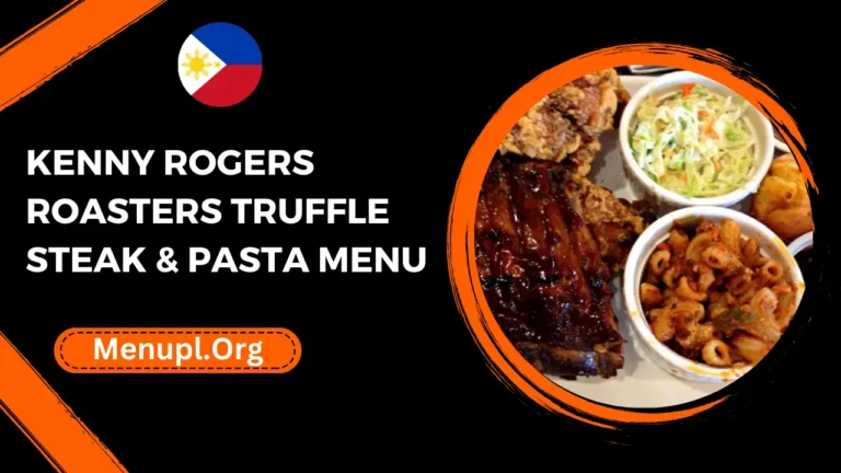 kenny rogers roasters Truffle Steak & Pasta Menu Philippines Prices 2024